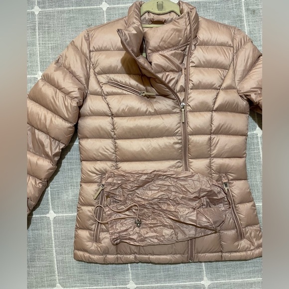 Cole Haan Quilted Down Lightweight Puffer Jacket Pink - Picture 14 of 15